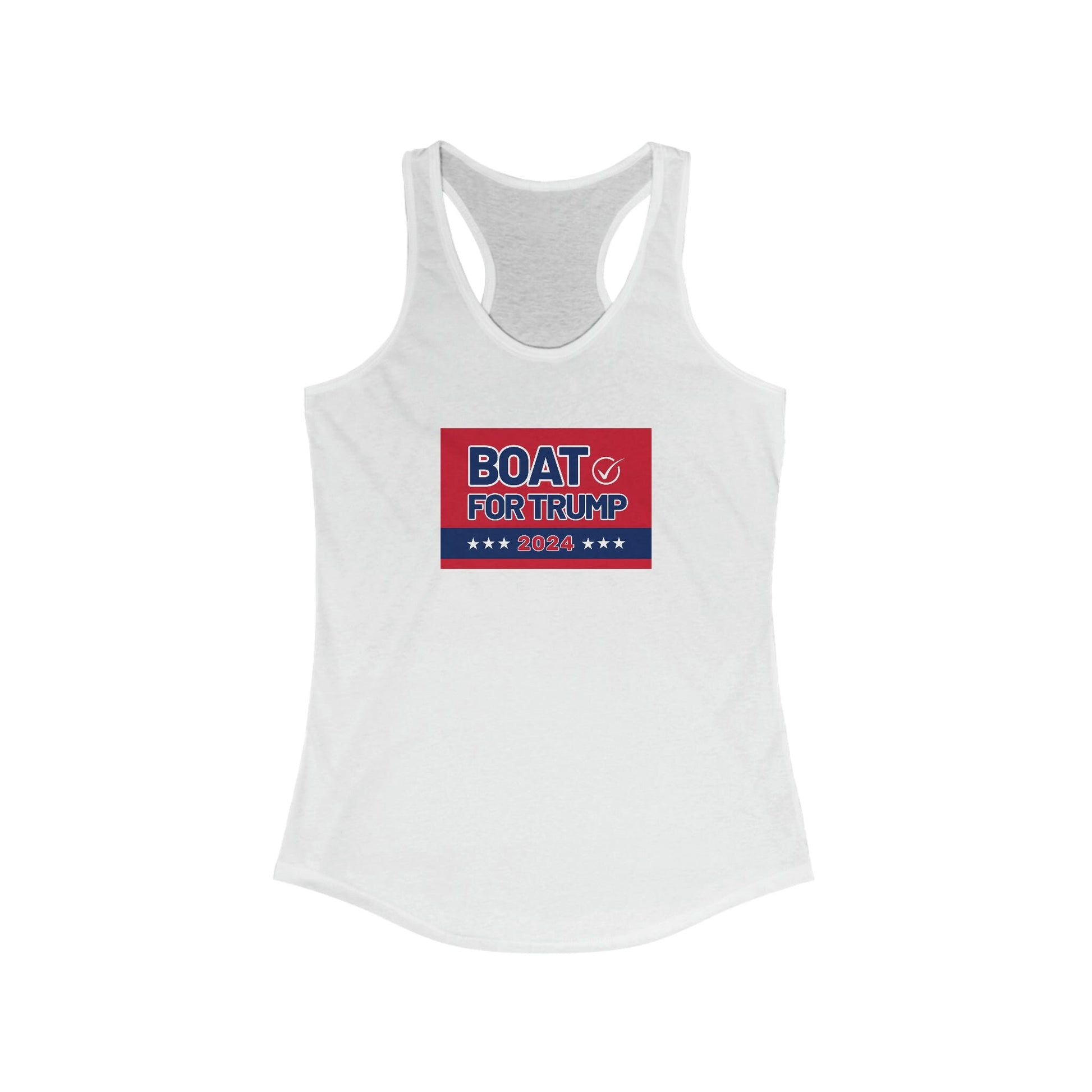 BOAT FOR TRUMP - High Quality Tank Top (Women, Red Logo)
