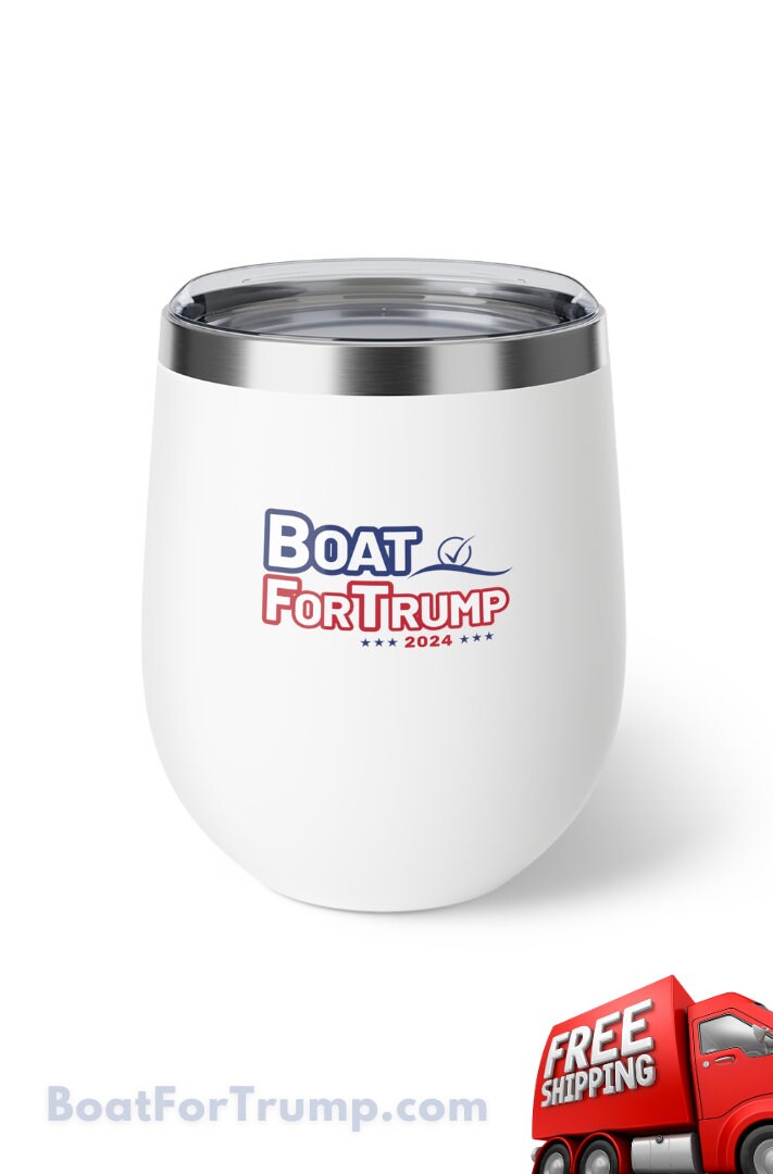 Boat For Trump - Awesome Vacuum Insulated Cup, 12Oz Free Shipping